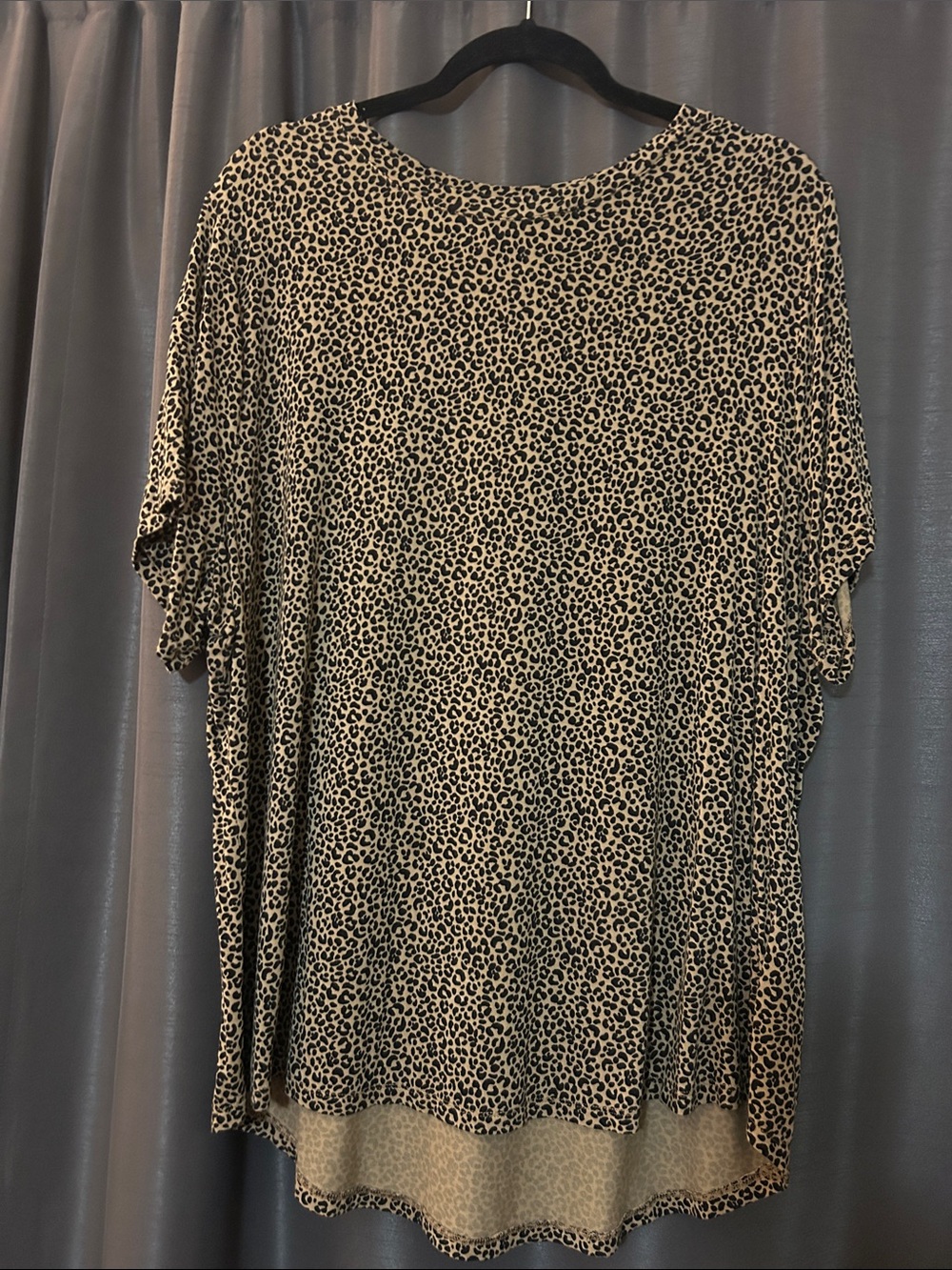 Old Navy Leopard Print Tunic Top - Beige and Black